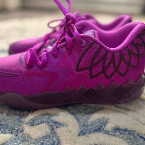 MB.01 Disco Lo Basketball Shoes Size 8.5 Deep Orchid / Pickled Beet - Mens - Picture 13 of 13